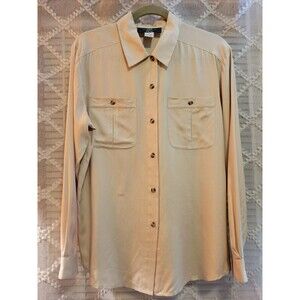 Vtg Men Outdoor Fish Hunt Fly Camp Rustic Med Shirt Long Sleeve Button Up Orvis